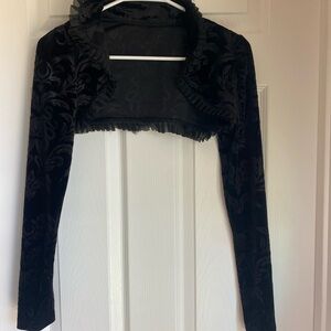 Black Velvet Bolero Jacket